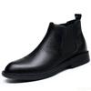 Men Chelsea Boots Leather Luxury Brand Male Ankle Shoes Casual Handmade Men Chelsea Boots Formal Dress Slip On Shoes