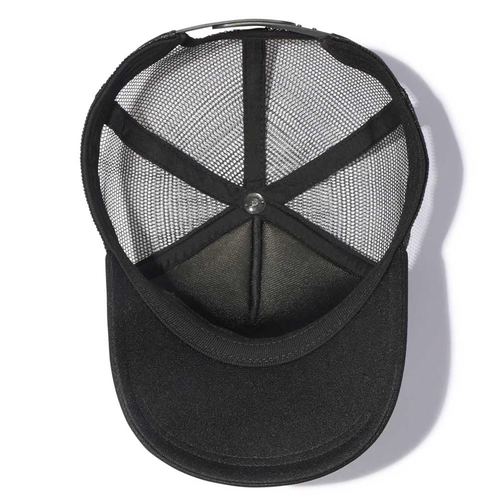 Кепка с сетчатым логотипом North унисекс, черная, свободный размер [The Face]