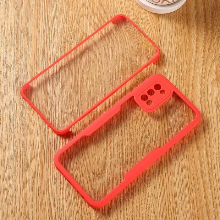Coque - BOOLING - pour Samsung A02S - Rouge - Protection 360° - Anti-Rayure - Antichoc