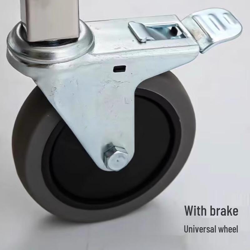 Утолщенная сервировочная тележка из нержавеющей стали