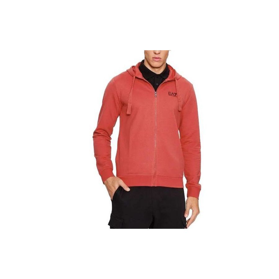 Emporio Armani EA7 однотонная куртка с капюшоном на молнии с длинным рукавом мужская куртки Красный 8NPM03-PJ05Z-1462