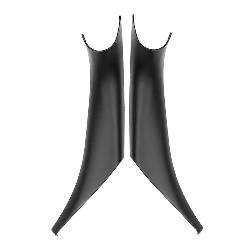 For BMW X3 X4 G01 G02 2018-2022 Interior Inner Door Handle Trim Cover Carbon Fiber Look Black ABS Plastic