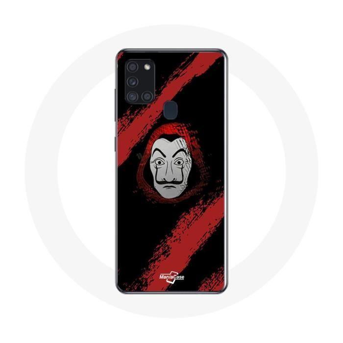 Case - La Casa De Papel - Samsung Galaxy A21S - Flexible - Black - Mask