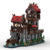 4984PCS MOC-136695 Wolf Pack Tower Building Blocks Set Medieval Ship Classic Castle Model Bricks DIY Toy Children Christmas Gift