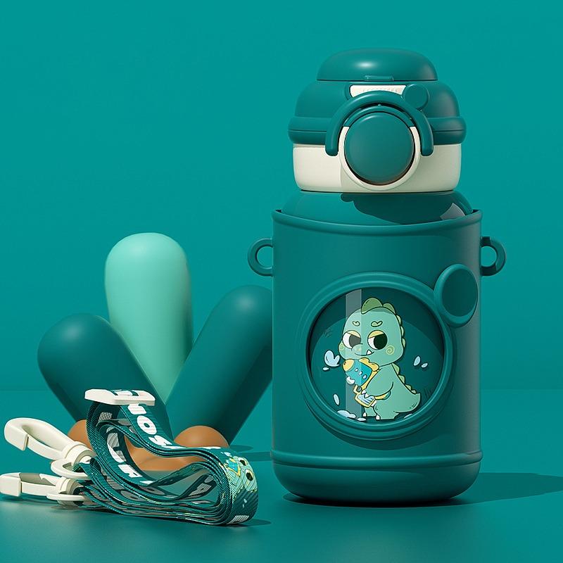 500 мл детские термосы для путешествий на открытом воздухе с термометром сохраняют холод термос из нержавеющей стали с чашкой для воды