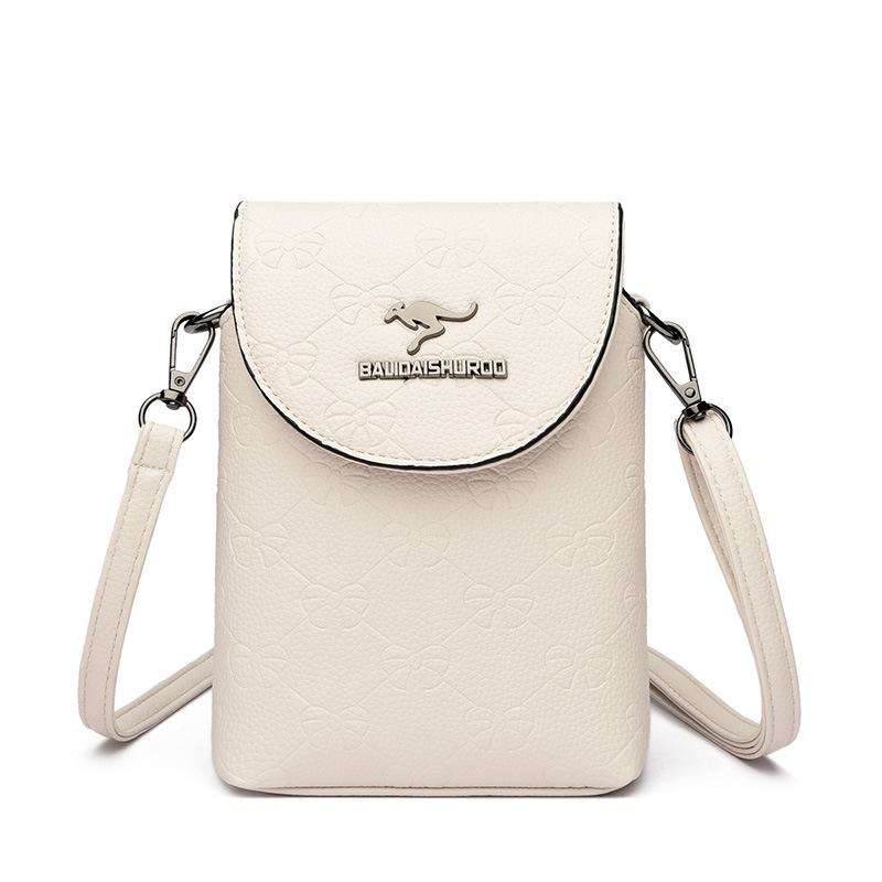 Мягкая кожаная сумка для мобильного телефона, женская модная женская сумка через плечо, ветровая сумка-мессенджер, женская простая и легкая