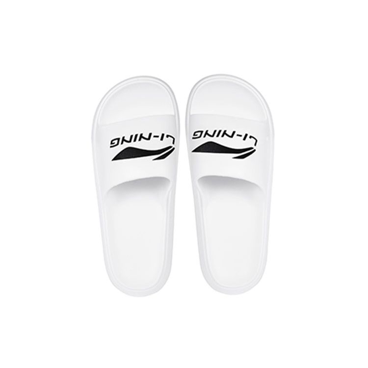 Сандалии Li Ning Flat Home Slide Мужская обувь белого цвета LSXS900-3