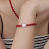 Dmoment (925Silver) Crimson Pearl Bracelet