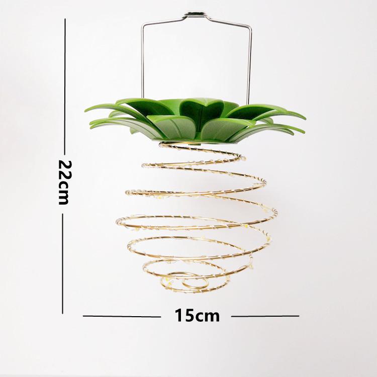 Светодиодный солнечный ананас, подвесной фонарь, водонепроницаемый медный провод, сказочный свет, уличная вечеринка, лампа для фестиваля, свадьбы, декора садового дерева