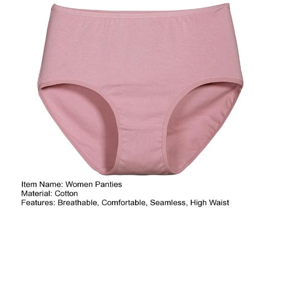 Женские трусы с высокой талией, мягкое, полностью закрывающее хлопковое нижнее белье, женские бесшовные эластичные трусики для повседневной носки