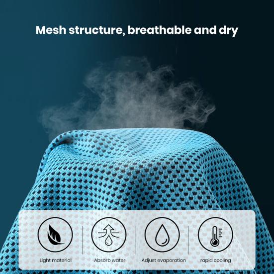 Сверхмягкое охлаждающее полотенце для любителей спорта - Быстросохнущее, Высокая воздухопроницаемость, Упаковано в бутылку для удобства