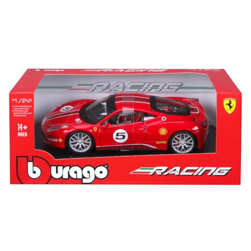 Bburago Масштаб 1/24 Ferrari 458 Challenge Красный / Готовая модель автомобиля из литого металла 18-26302
