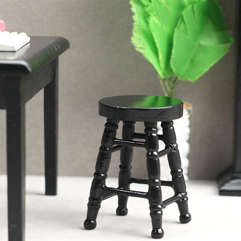 Мини-мебель, имитация кукольного домика, модель деревянного табурета, гостиная, игрушка, кукольный дом, мебель, аксессуары, миниатюрная детская игрушка