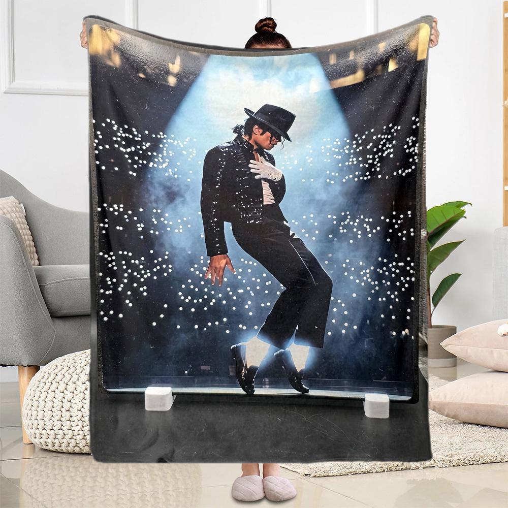 Michael Jackson 166 Blanket Soft & Cozy Great for Couch Livingroom Sofa for All Occasions Warmthful Decor Ideal Gift For Birthday Valentine'S Day