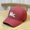 Korean-style embroidered letter hard-brim baseball cap, unisex, trendy and versatile, makes the face look smaller, sun-shading duckbill cap, trendy