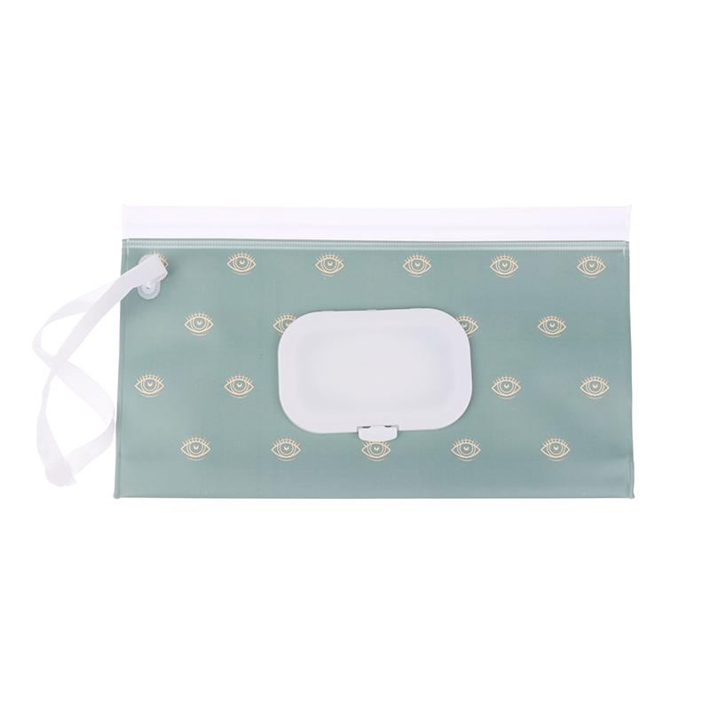 1 шт. Ева Портативная коробка для салфеток на кнопках Сумка для влажных салфеток Крышка-клапан Косметичка Уличные полезные аксессуары для детской коляски