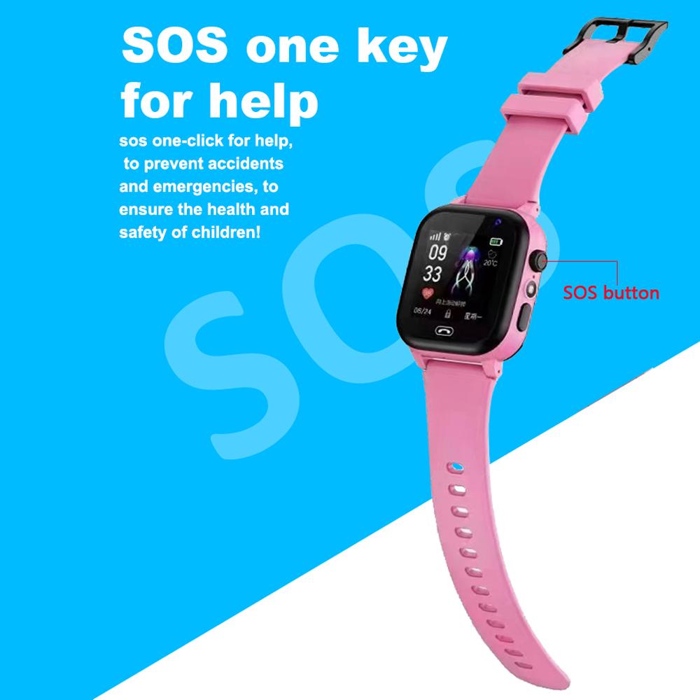Детские умные часы-телефон LBS с местоположением SOS-камера, видеозвонок, SIM-карта, фонарик, будильник, камера, детские умные часы, подарки