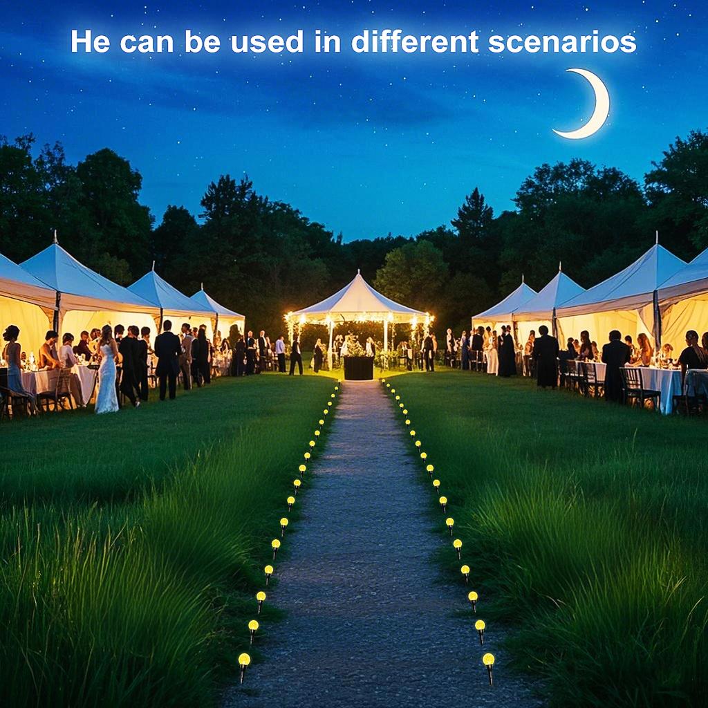 10/20/30 Led Solar Bubble Ball Lawn Light Outdoor Waterproof Holiday Decoration Atmosphere Light String Ground Plug Light