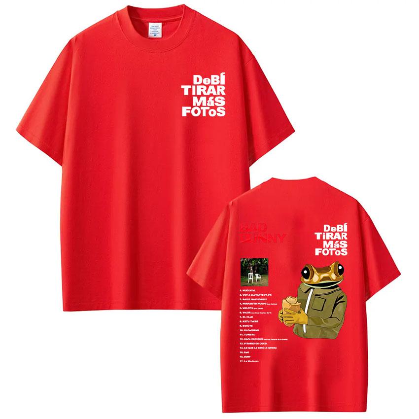 ZX Rapper Bad Bunny Debi Tirar Mas Fotos DTMF T Shirts Mens Women Clothing Fashion Harajuku Tshirt Cotton Short Sleeve Tshirts