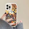 Чехол для телефона «Счастливая осень» с тыквой, твердая кожа, для iPhone 16 15 14 13 12 Mini 11 14 Pro Max Xs X Xr 7 8 Plus, Fundas