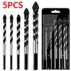 5 шт./компл. набор сверл с наконечником из карбида вольфрама для плитки для обустройства дома и проектов DIY