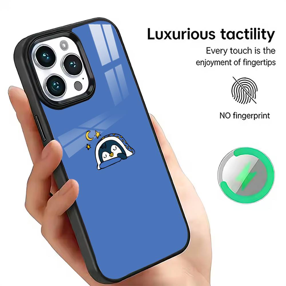 Penguin Cute Phone Case For iPhone17,16,15,14,13,12,11 Plus,Pro Magnetic For Magsafe Wireless Charging