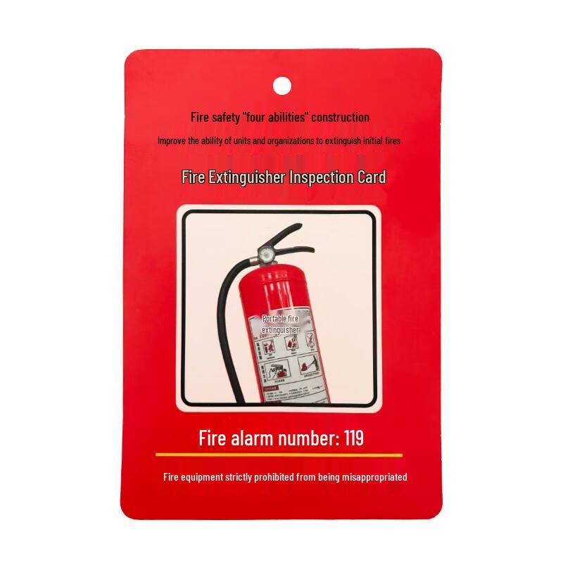 Fire Extinguisher & Fire Hydrant Inspection Card Set