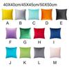 Seat Cushion Cover Solid Color Velvet Replacement Soft Decorative Reusable Zipper Sofa Pillow Case Accessories