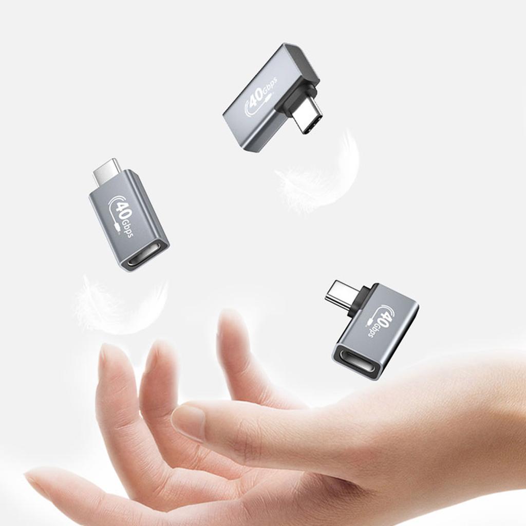 Высокоскоростной USB-адаптер типа C, разъем «папа-мама», быстрая передача данных 40 Гбит/с, быстрая зарядка PD 100 Вт