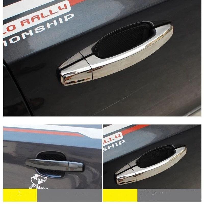 Для OPEL Astra H 2004-2008 2009 Astra J 2010-2014 2015 Vauxhall ABS Накладки-стикеры на ручки дверей из углеродного волокна Автоаксессуары