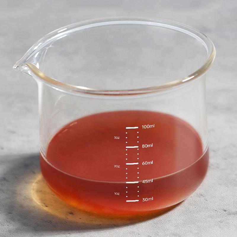 100 мл мерные чашки для эспрессо со шкалой прозрачная стеклянная чашка для экстракции мини-кружка для кофе чашка для молока домашний кухонный измерительный инструмент