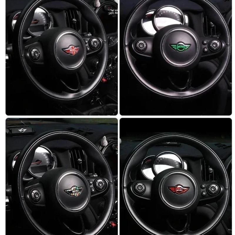 1 шт. Наклейка на центр руля автомобиля для Mini Cooper John Cooper Works R50 R52 R53 R55 R56 F54 F55 F56 F60 Автодекор