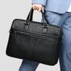 Briefcase High-grade Leather Men's Business Handbag Head Layer Cowhide Large Capacity Computer Bag