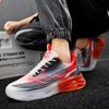 Мужские красные спортивные кроссовки для бега, летние студенческие баскетбольные туфли большого размера на толстой подошве