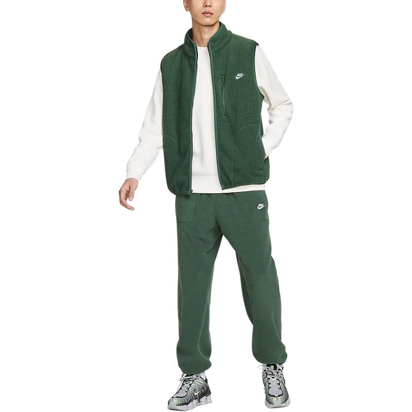 Nike Sportswear Club Fashion Simple Comfortable Soft Vest Men Vests Fir-Green FZ0895-323