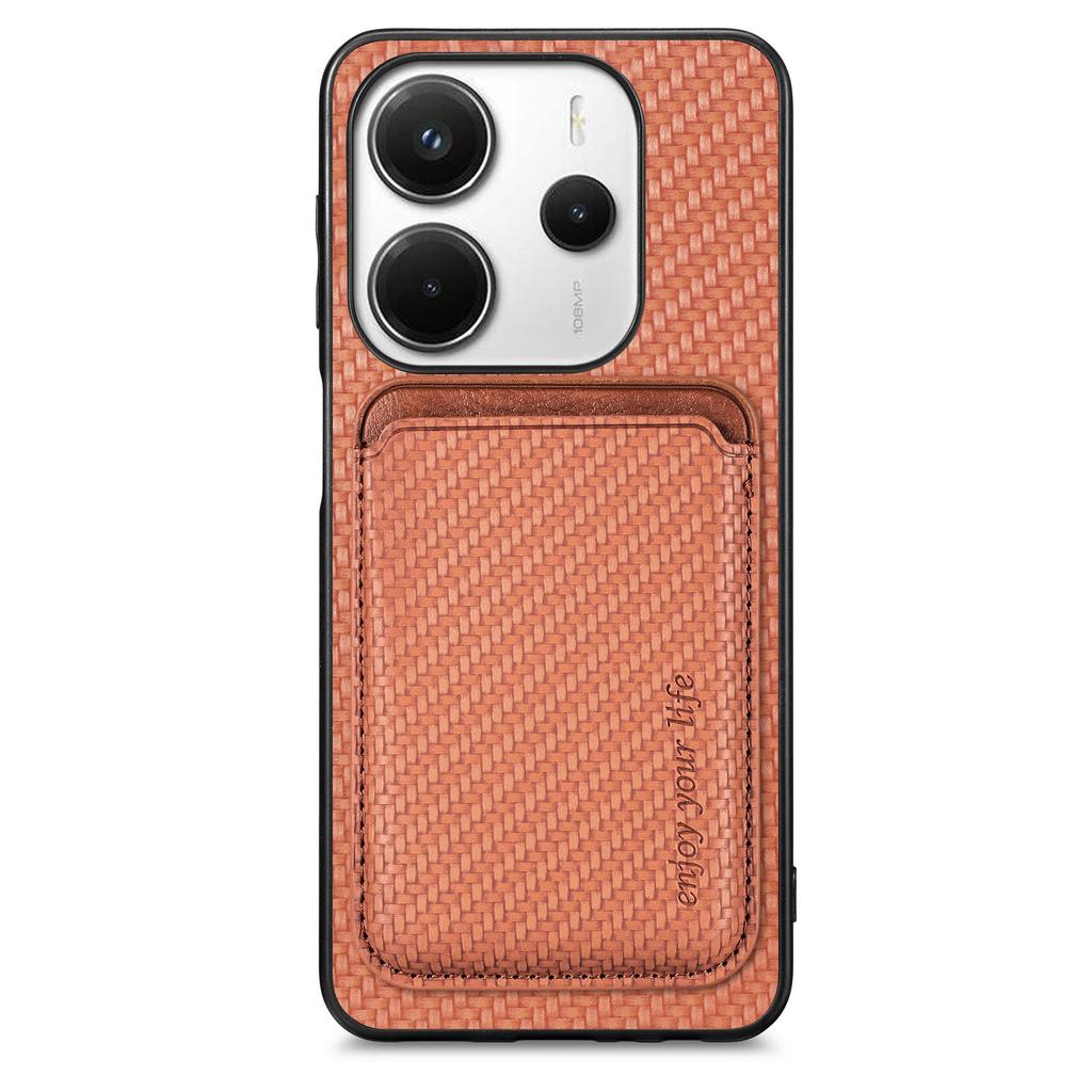 Для Xiaomi Redmi Note 14 5G чехол магнитный съемный держатель для карт задняя крышка телефона