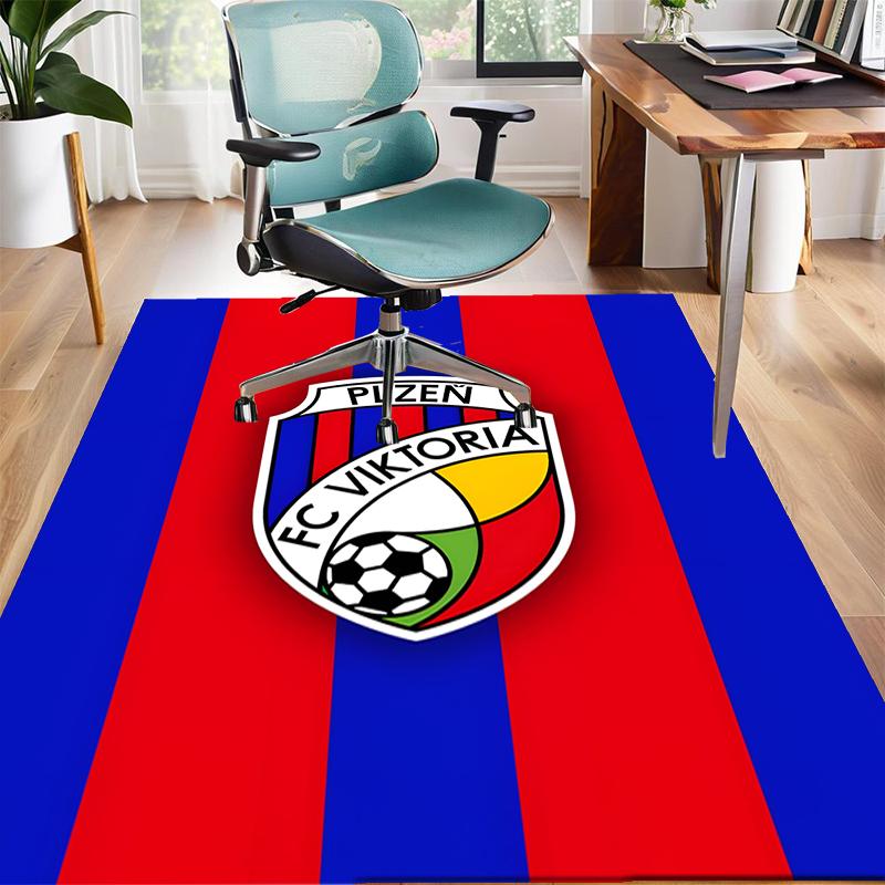 FC Viktoria Polyester Carpet, Soft Indoor Mat for Office Chair, Living Room, Computer Desk - Decorative Home Office Rug Design