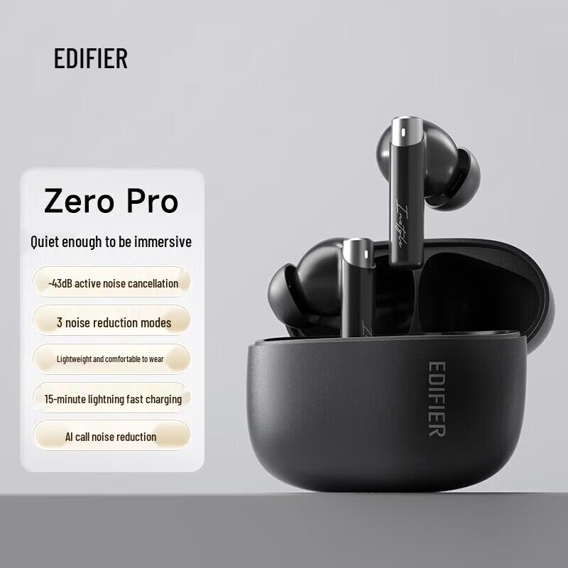 Edifier Zero Pro True Wireless Active Noise Cancelling Earbuds