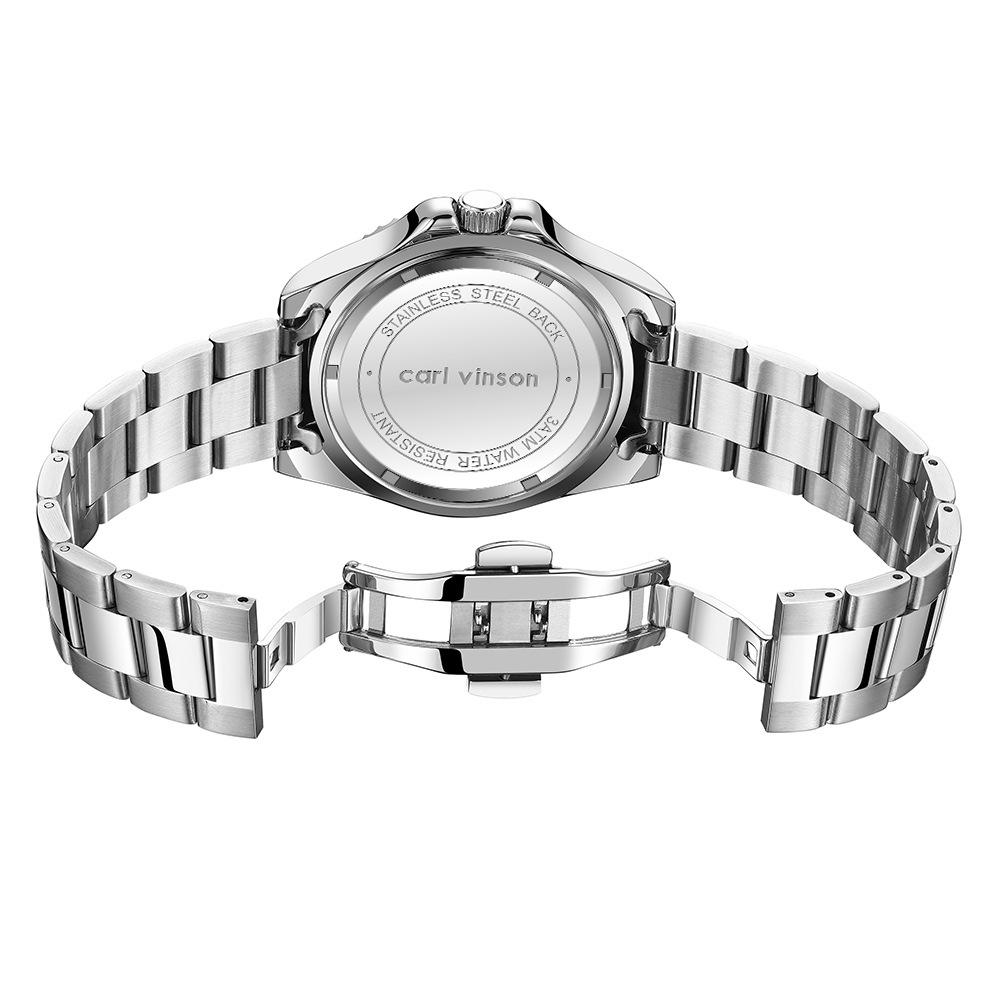 Водяной призрак Мужские часы Модные Водонепроницаемые Светящиеся Кварцевые часы Мужские часы