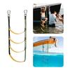 Boat Ladder Marine Rope Ladder Assist Boarding Rope Ladder 3/4/5 Steps Reusable Portable Nylon Ladder for Boat Motorboat Yacht