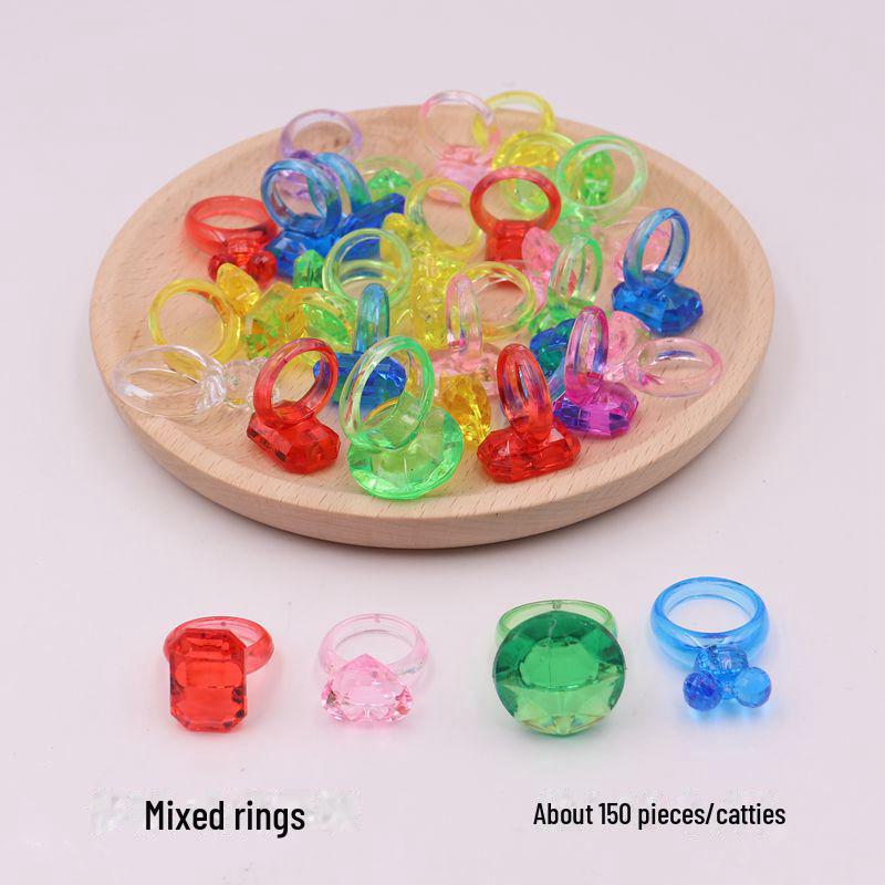 Kids' Gemstone Treasure Shell: Acrylic Diamond and Conch Archaeological Toy.