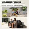 Bench Cushion Water-Repellent Seat Cushion Backrest Cushion 100 x 98 x 8 cm Dark Gray Garden Bench Hollywood Swing