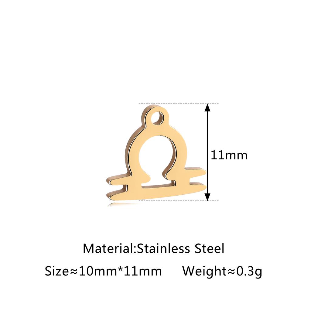 5 шт./лот Шармы со знаком зодиака из нержавеющей стали Мини-подвески со созвездиями Для DIY Рукоделия Ожерелья Браслеты Изготовление ювелирных изделий