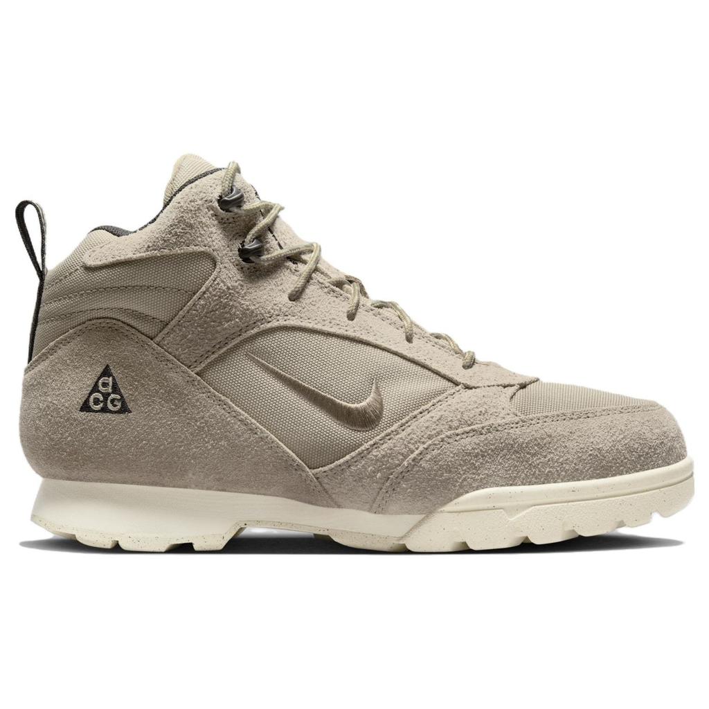 Nike ACG Torre Mid Водонепроницаемые Мужские кроссовки цвета хаки Кремово-кокосового цвета, черные FD0212-201