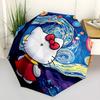 1pc Hello Kitty [Automatic Folding Umbrella] Durable Iron Frame & Rod, Portable Folding, All Seasons, Home Travel Outdoor, Makes a Great Holiday Gift