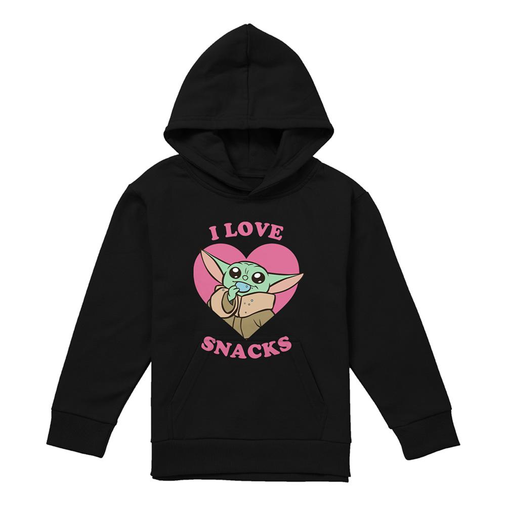 Star Wars The Mandalorian Childrens/Kids I Love Snacks Grogu Hoodie