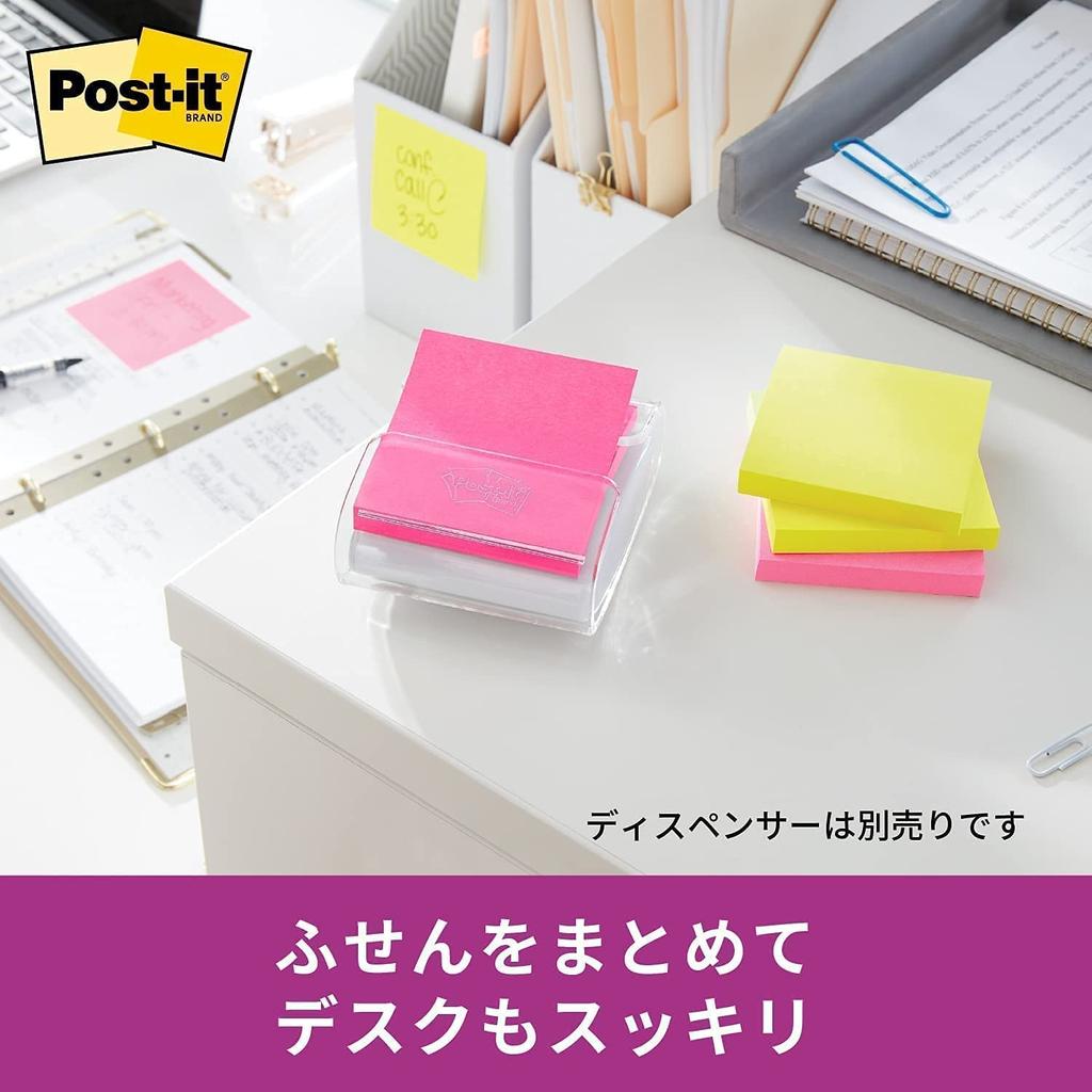 Strong Adhesive Sticky Notes Note Refill 4 Colors Pack Post-it Pop-up Multi-color 5-Book 654-5SSPOP-APT