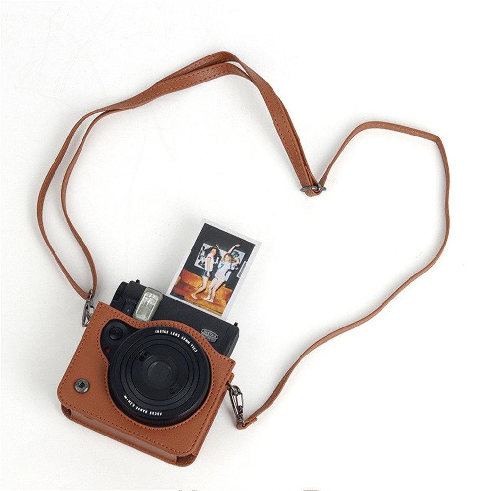 Для камеры Instax Mini 99 Чехол из ПУ кожи Мягкий защитный чехол Для сумки для пленочной камеры Fujifilm с плечевым ремнем