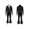 The King of Fighters K’cos Clothing Kdash Fighting Game Character Black Leather Jacket Pants Cosplay Performance