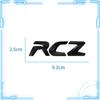 For RCZ R Decoration Emblem Car Styling 3D Metal Badge Body Trunk Self Adhesive Stickers